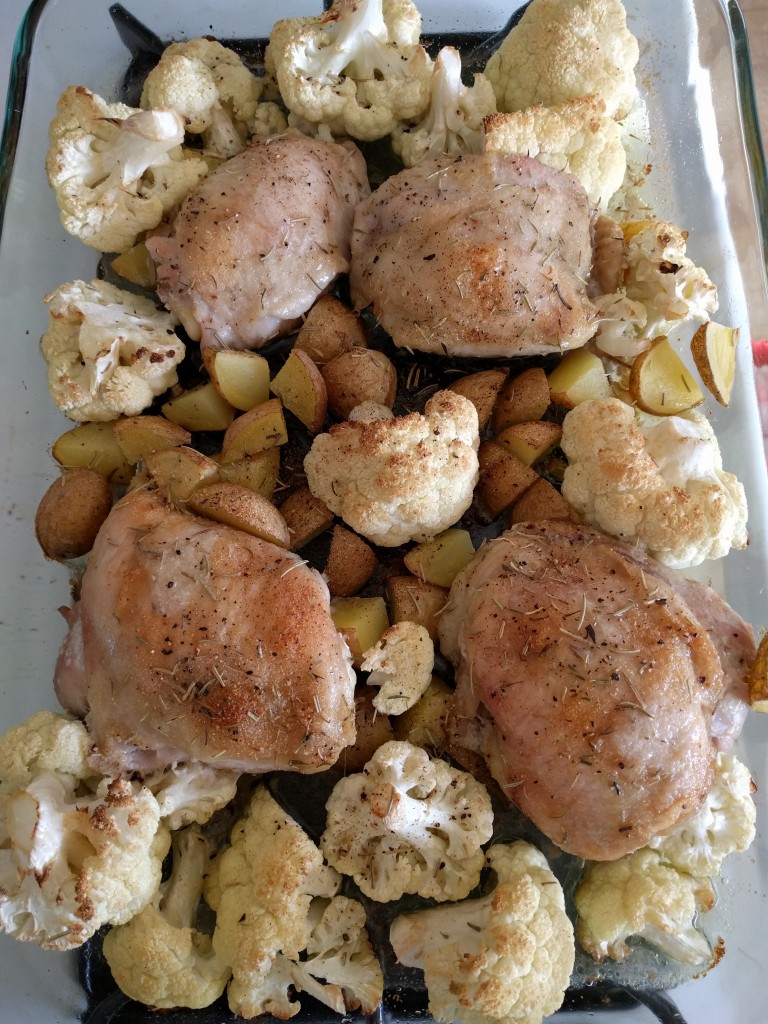 Oven Baked Chicken and Potatoes Single Cuisine